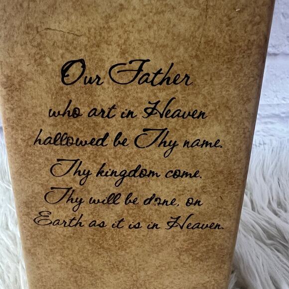 Comfort Candles 05724 The Lords Prayer Tea light Holder - Picture 2 of 12